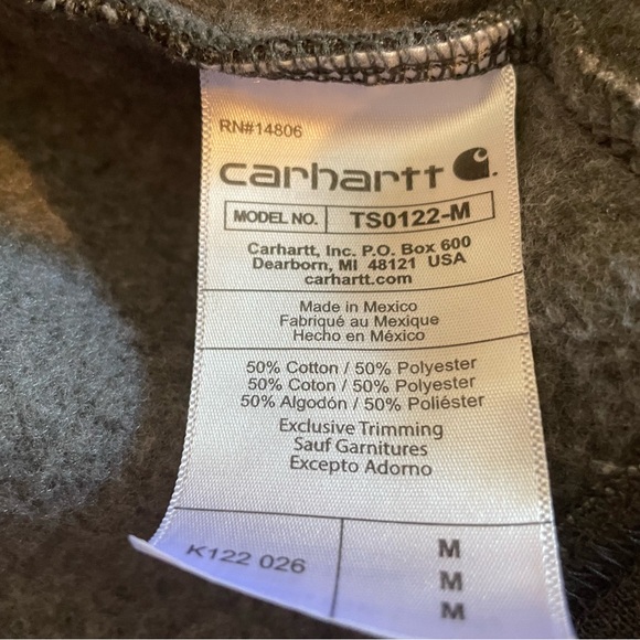 Carhartt Zipped Hoodie Size Medium - Picture 6 of 6
